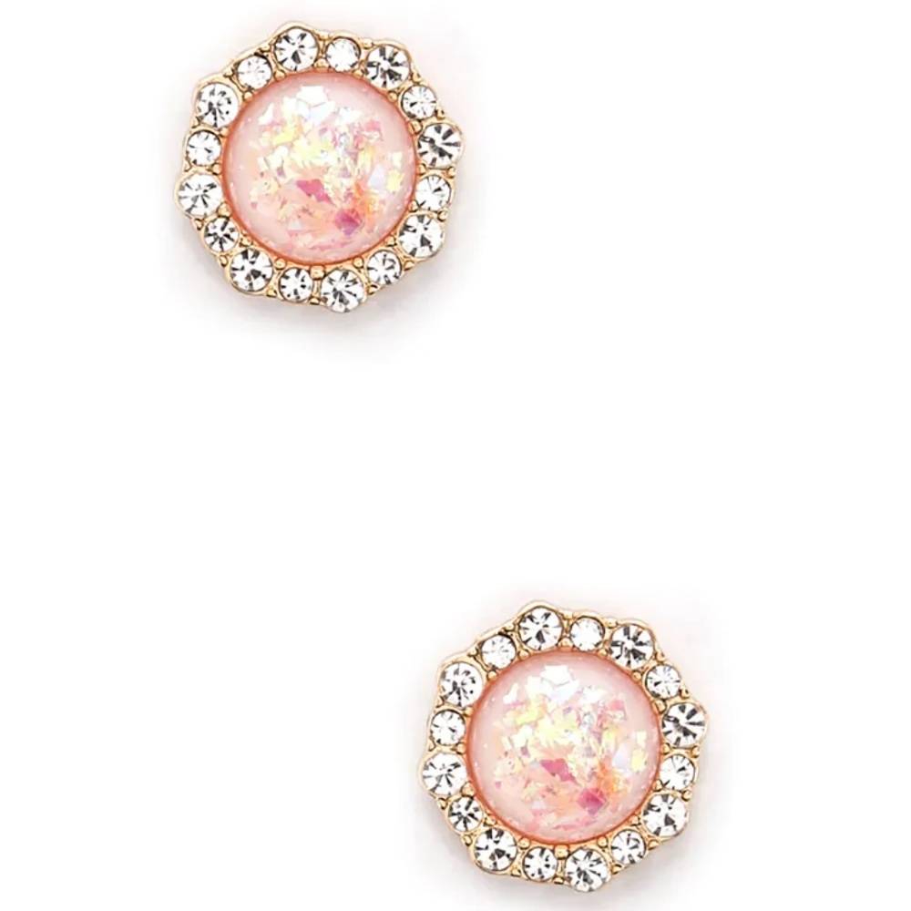 BRAND NEW Statement Druzy Ball Stud Earrings